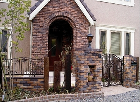 門扉のガーデンエクステリア施工例１