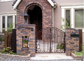 門扉のガーデンエクステリア施工例２