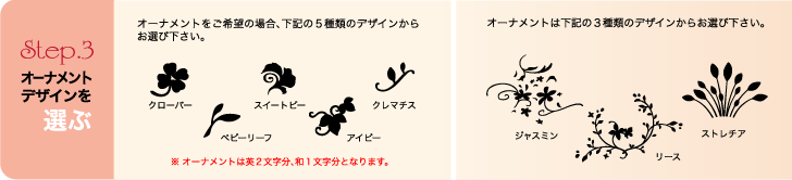 オーナメントを選ぶ