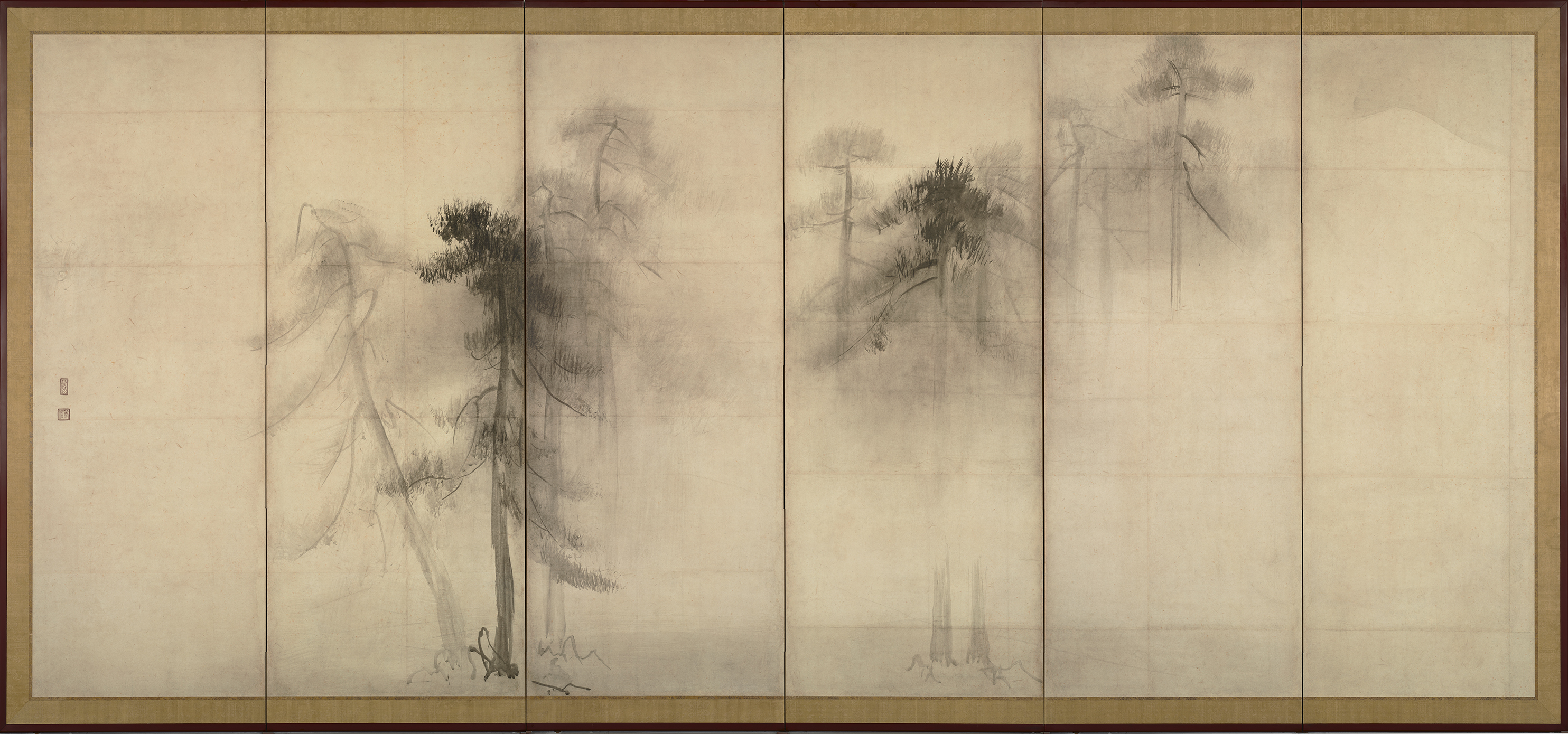 松林図屏風