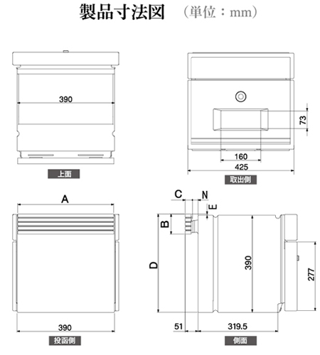 2ブロック製品寸法図（単位：mm）