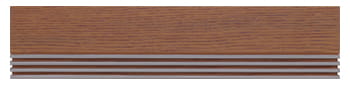 シンプルモダンな木製ポスト　ウッドレール-F キャメルブラウン