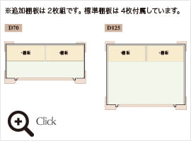 カンナ追加棚板セット